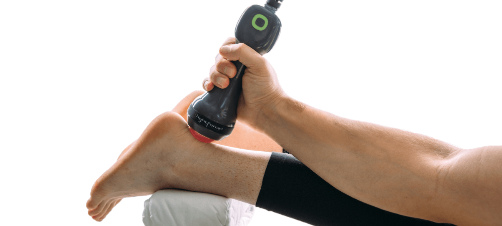 lightforce laser applied to ankle