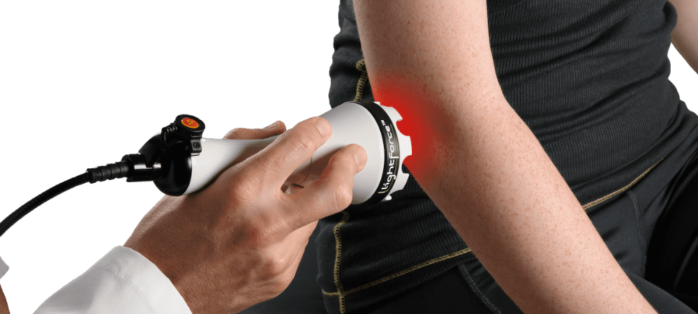 laser treatment on elbow